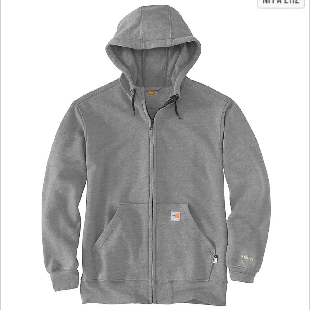 FLAME-RESISTANT CARHARTT FORCE LOOSE FIT FRONT ZIP HOODED